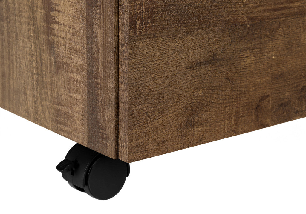 The Soren 25" Natural Brown 3-Drawer Executive File Pedestal