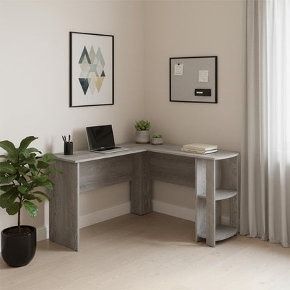 47" Executive Corner Desk | Natural Gray Wood