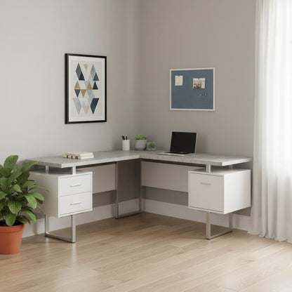 The Alden 71" Executive L-Shaped Desk