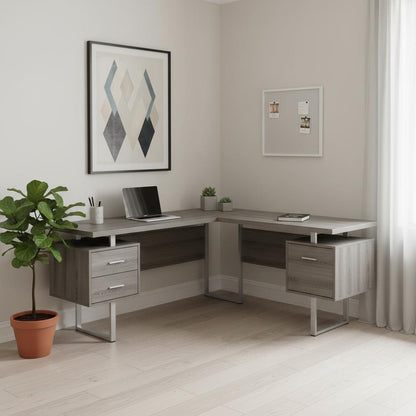 The Alden 71" Executive L-Shaped Desk