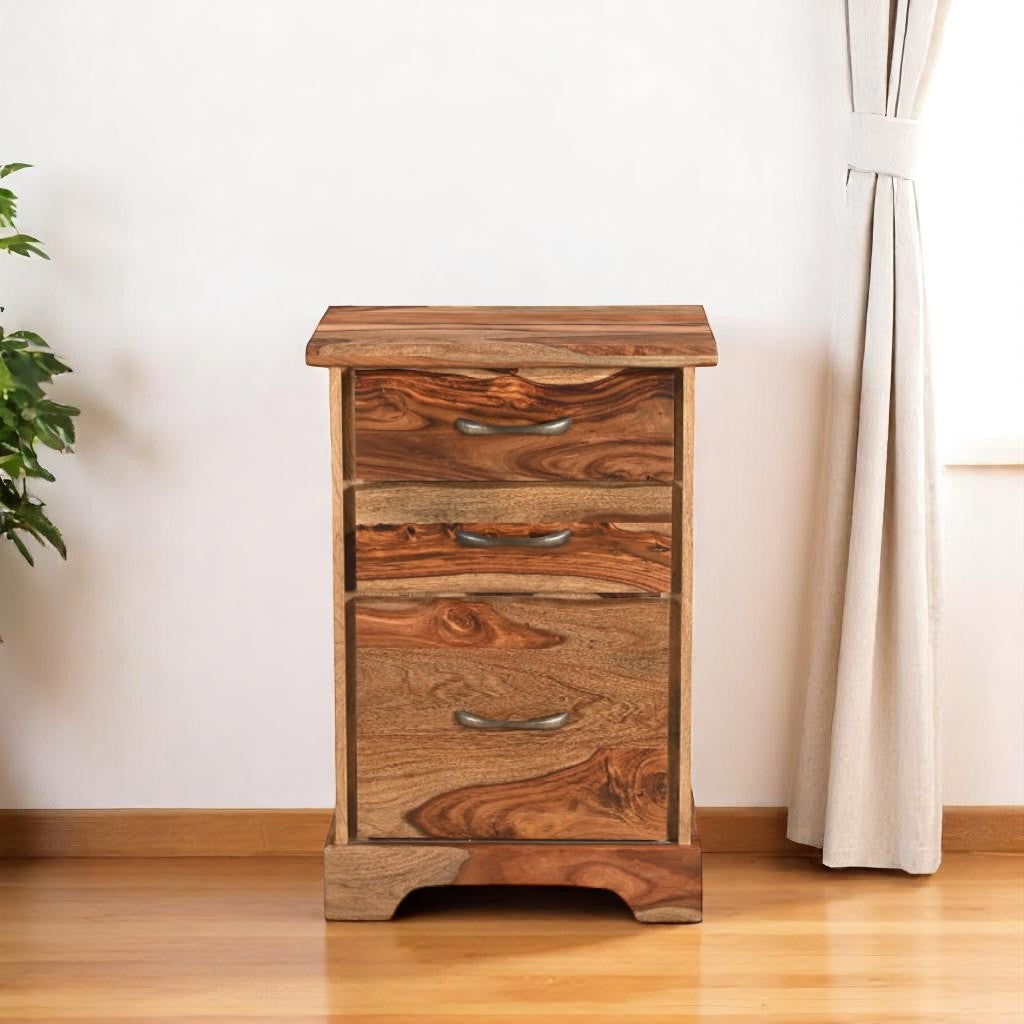 The Apex 30" Solid Acacia Live Edge Executive File Suite