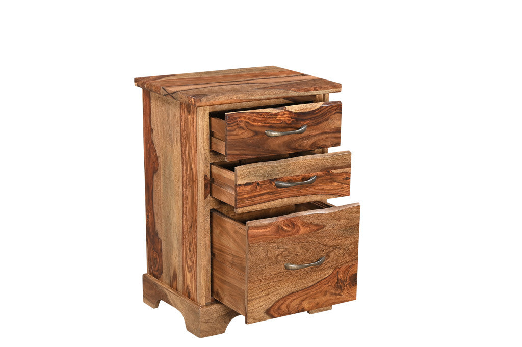 The Apex 30" Solid Acacia Live Edge Executive File Suite
