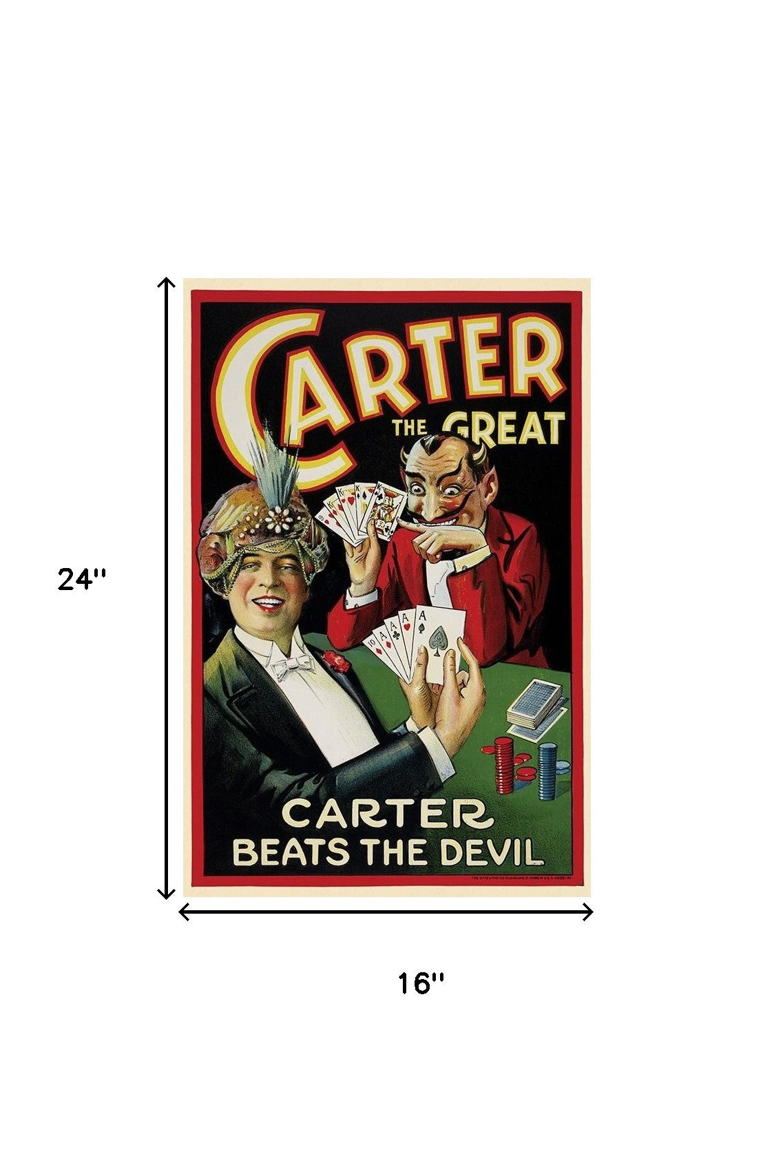 The Chronos Gallery 1922 "Carter the Great" Vintage Magic Print