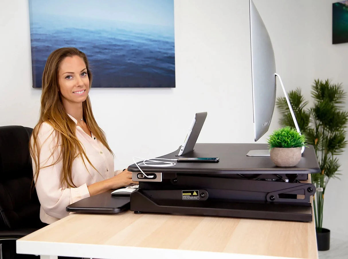 Apex-Volt Electric Command Station | Automated Sit-Stand Architecture