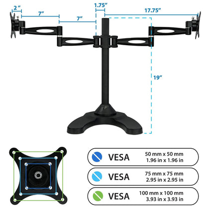 V-Series Strategic Dual-Suite | Heavy-Duty Freestanding Mount
