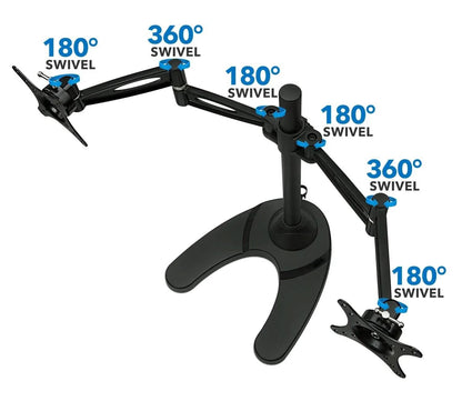 V-Series Strategic Dual-Suite | Heavy-Duty Freestanding Mount