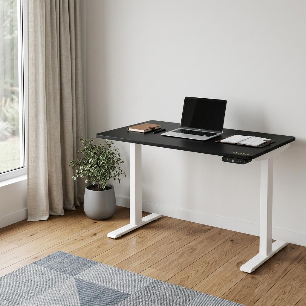 The Helios 48" Bamboo Electric Standing Desk