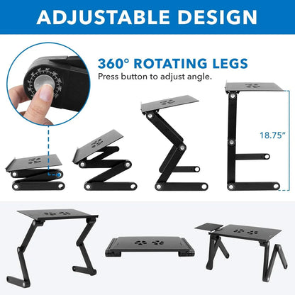 Aero-Flow Mobile Command Tray | Active-Cooling Sit-Stand Suite