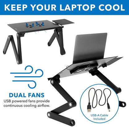 Aero-Flow Mobile Command Tray | Active-Cooling Sit-Stand Suite