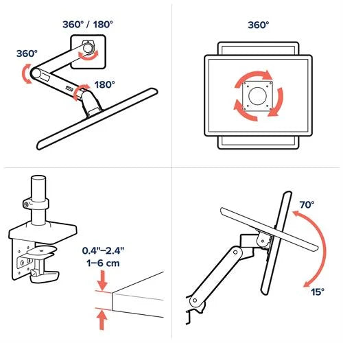 LX Pro Desk-Mounted Command Arm | High-Fidelity Ergonomic Suite