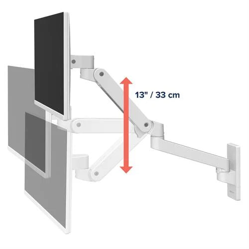 LX Pro Wall-Mounted Command Arm | Zero-Footprint Floating Display