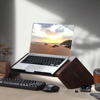 Wooden Laptop Stand | Ergonomic Minimalist Desk Riser