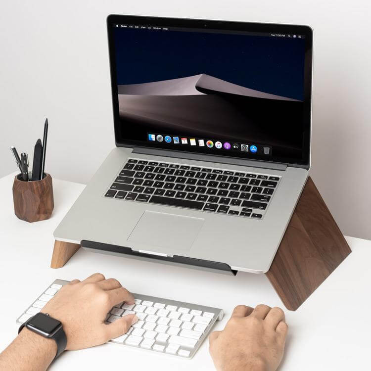 Wooden Laptop Stand | Ergonomic Minimalist Desk Riser