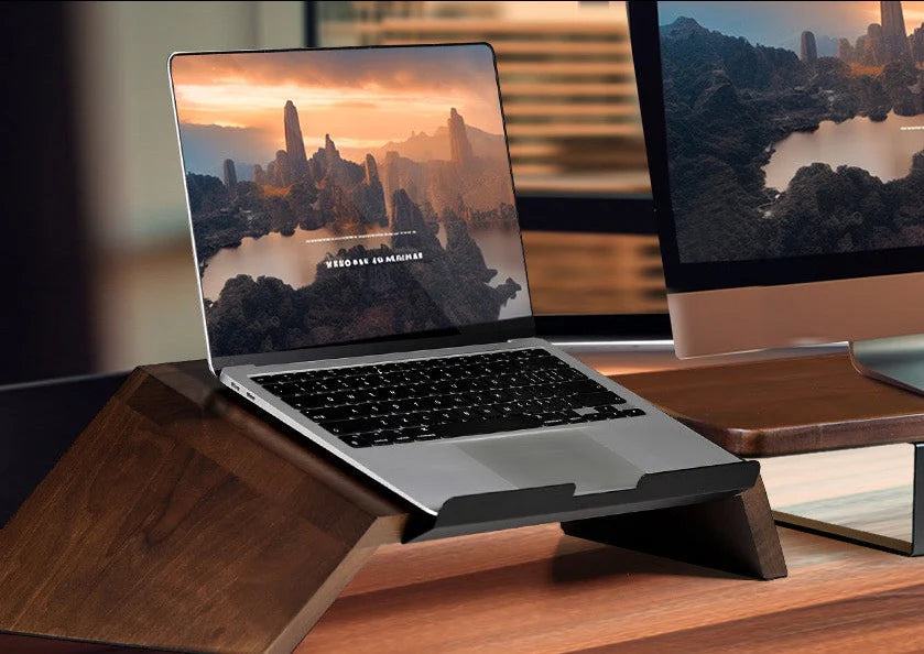 Wooden Laptop Stand | Ergonomic Minimalist Desk Riser