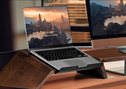 Wooden Laptop Stand | Ergonomic Minimalist Desk Riser