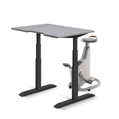 Omni Ampera Kinetic Bike Desk - Glacier White