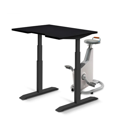Omni Ampera Kinetic Bike Desk - Glacier White