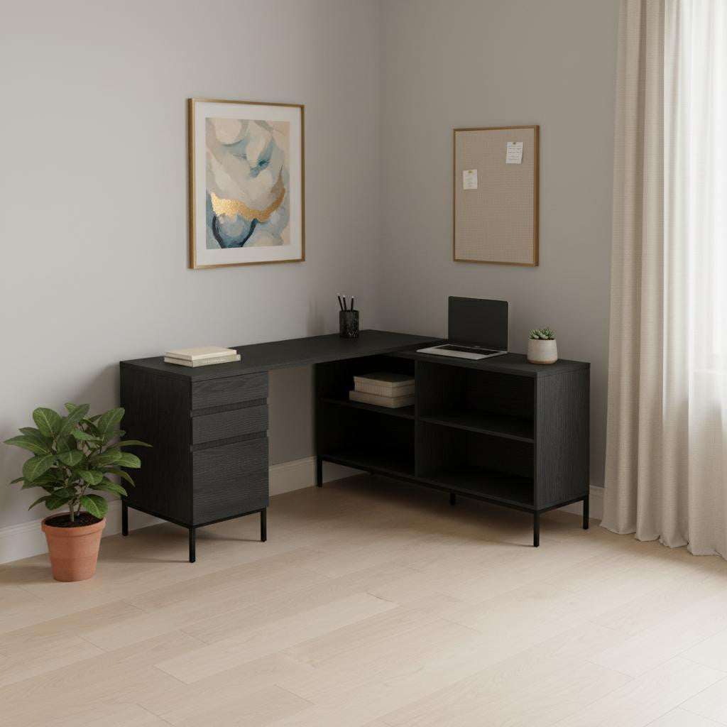 The Vane 60" Executive L-Shaped Desk