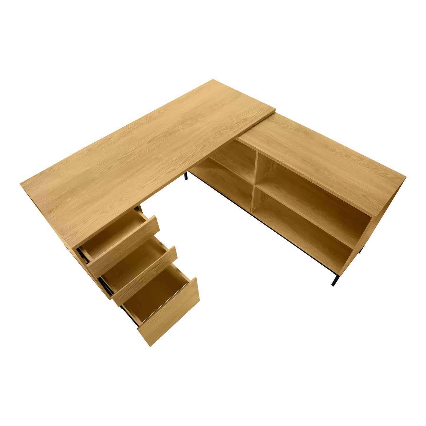 The Vane 60" Executive L-Shaped Desk