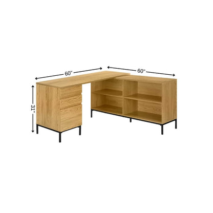 The Vane 60" Executive L-Shaped Desk