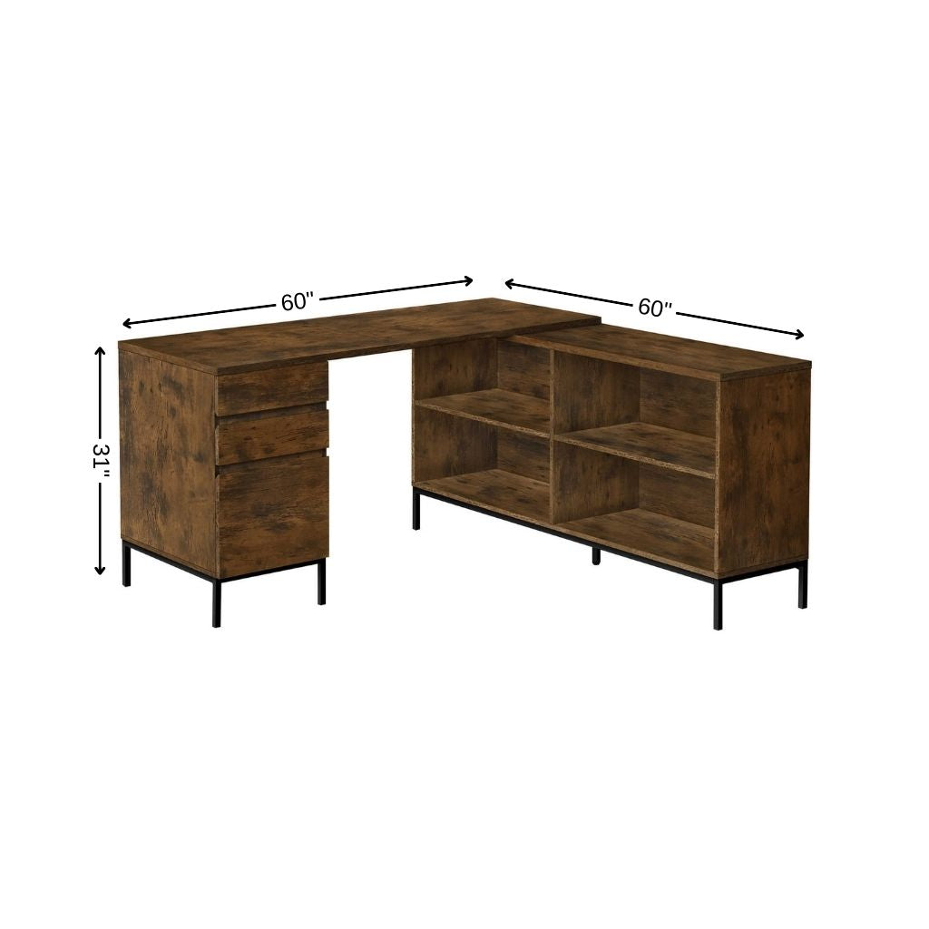The Vane 60" Executive L-Shaped Desk