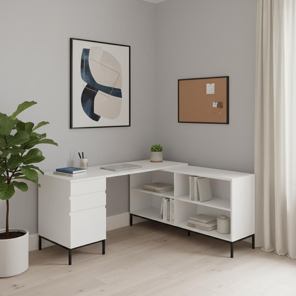 The Vane 60" Executive L-Shaped Desk