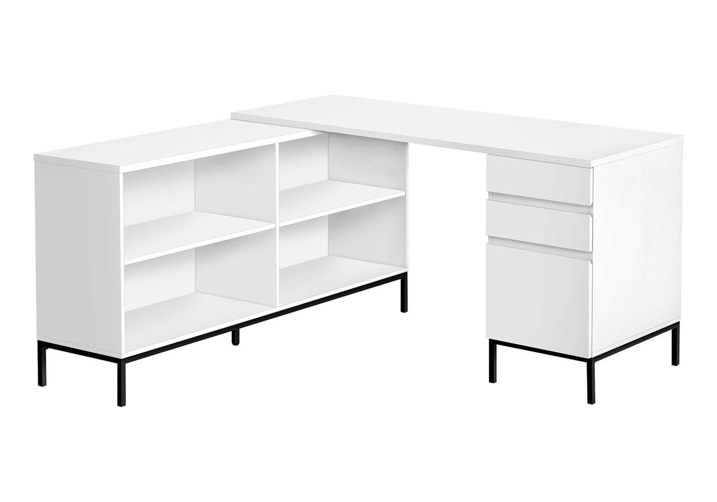 The Vane 60" Executive L-Shaped Desk