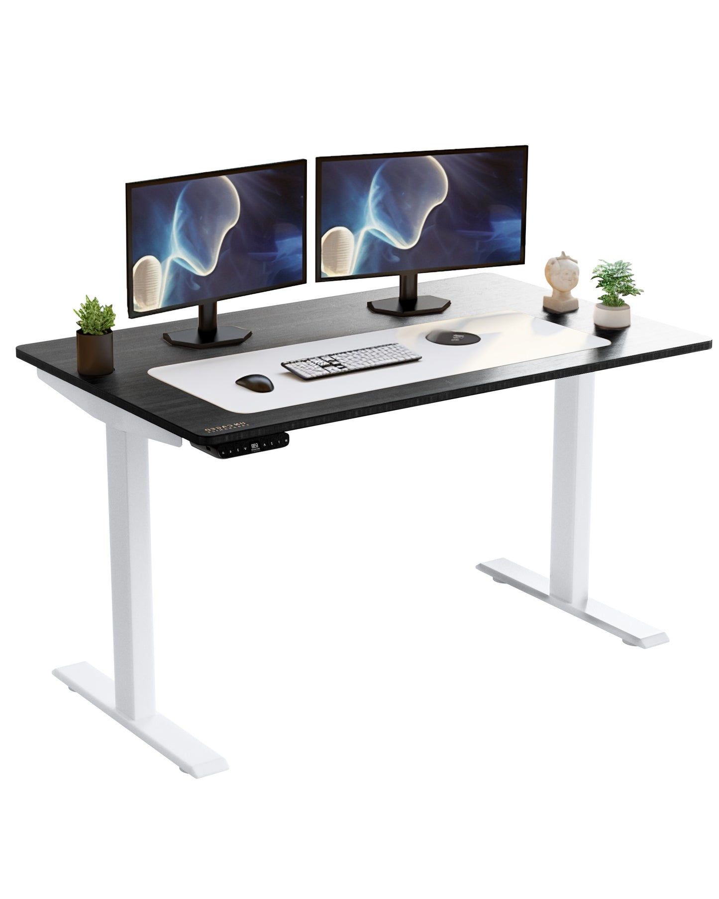 The Helios 48" Bamboo Electric Standing Desk