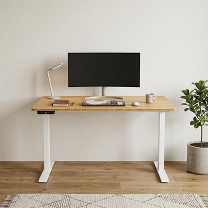 The Helios 48" Bamboo Electric Standing Desk