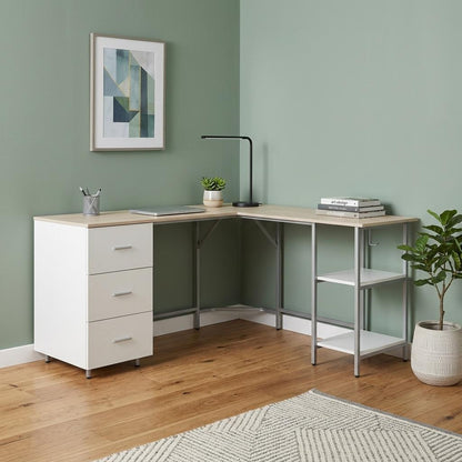 The Apex 59" L-Shaped Executive Desk