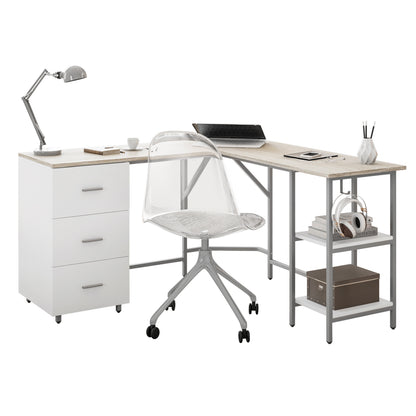 The Apex 59" L-Shaped Executive Desk