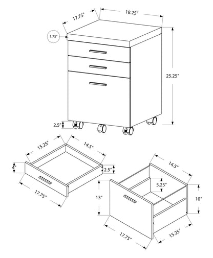 Soren 25" Executive File Pedestal