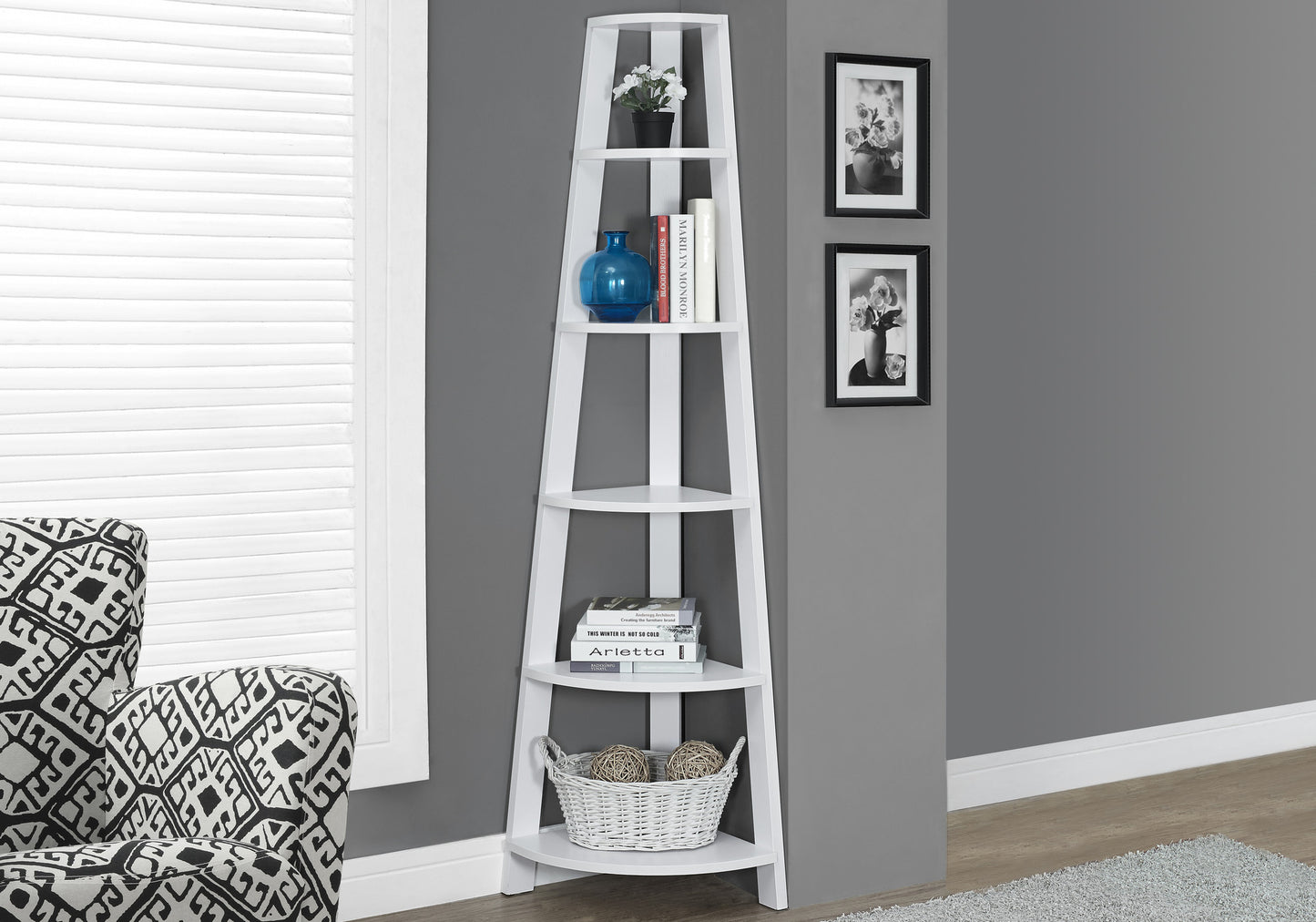 The Spire 71" Executive Corner Library