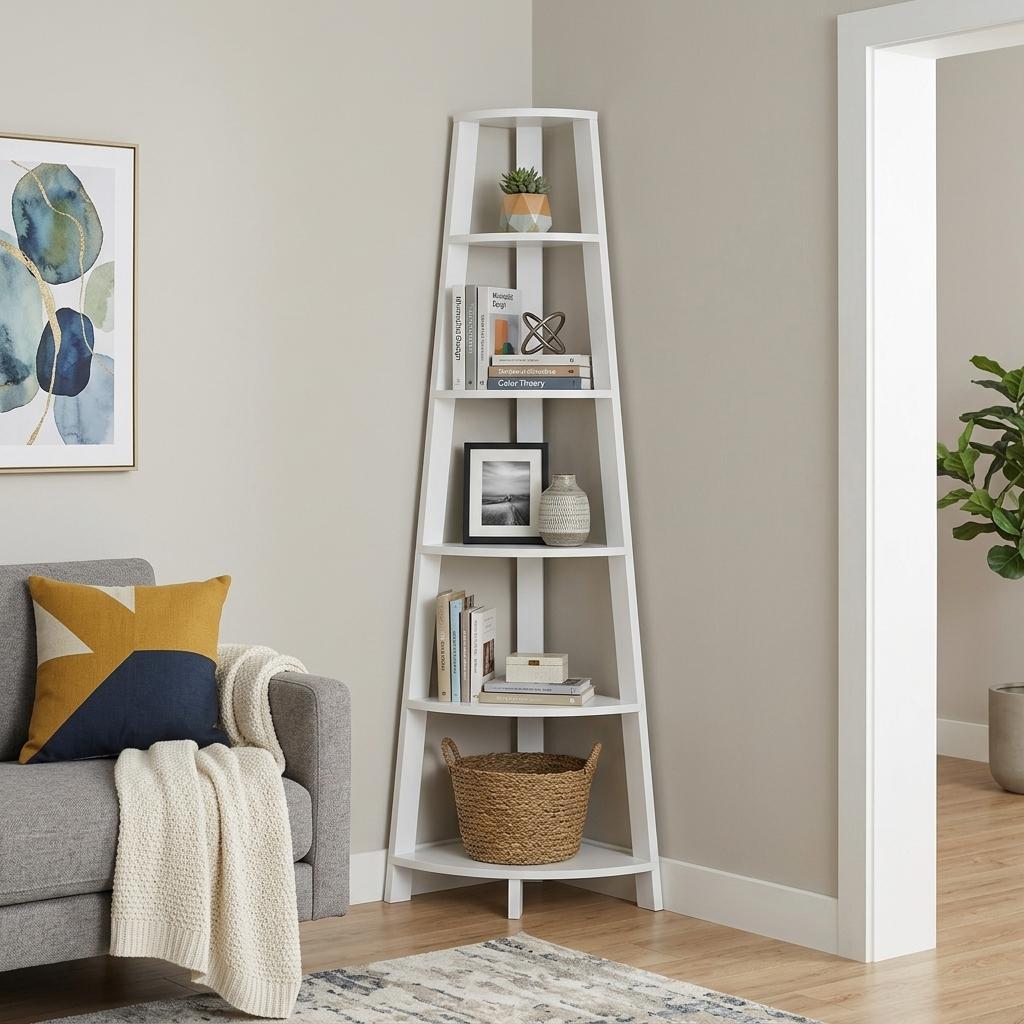 The Spire 71" Executive Corner Library