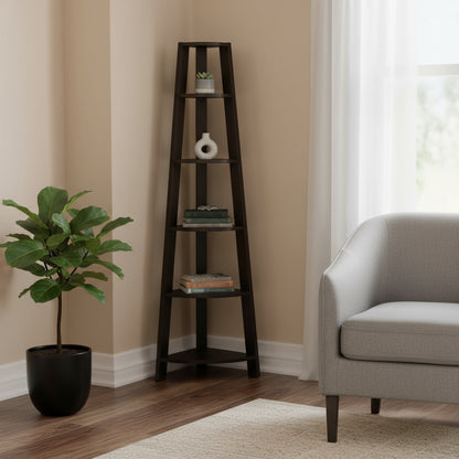 The Spire 71" Executive Corner Library