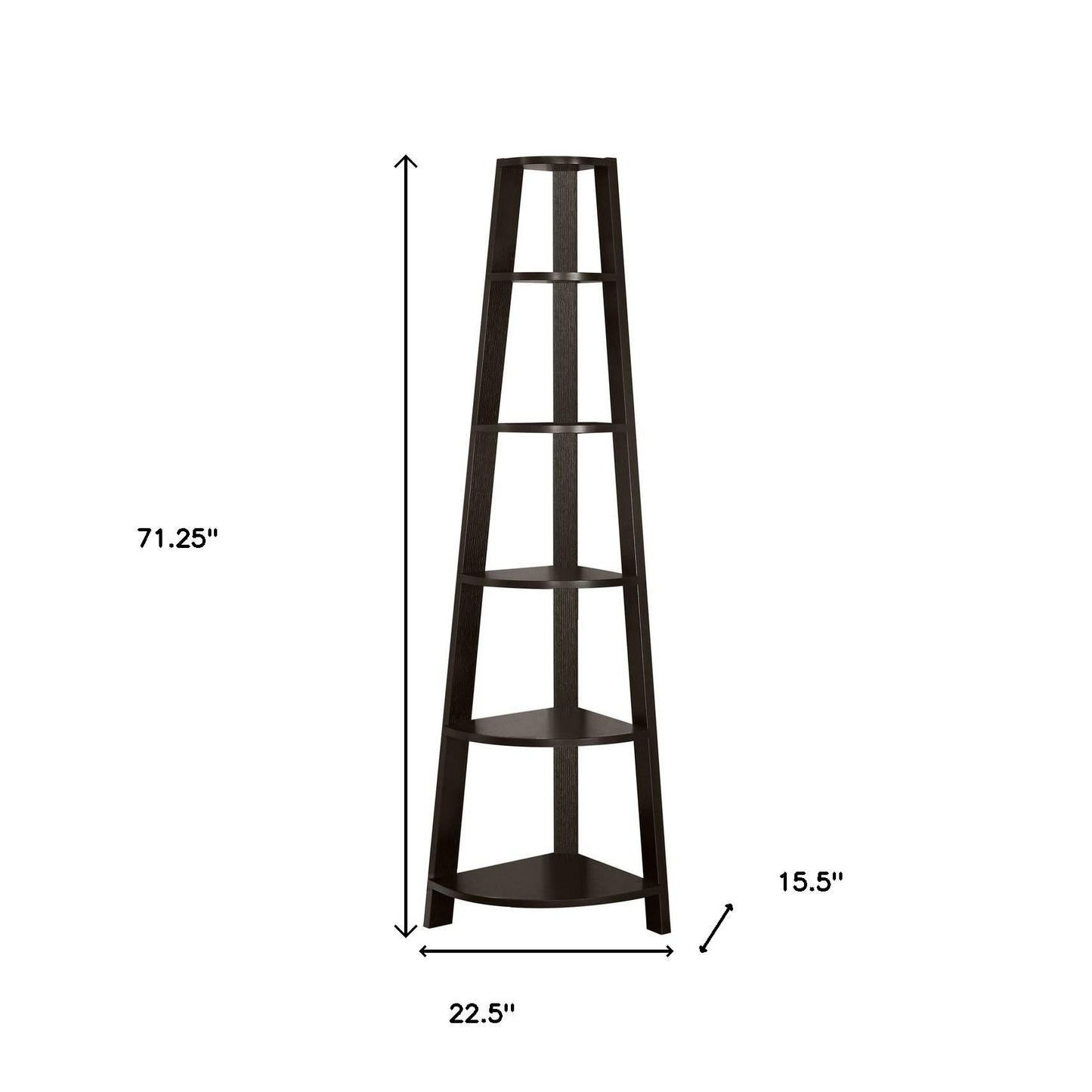 The Spire 71" Executive Corner Library
