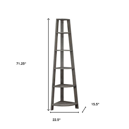 The Spire 71" Executive Corner Library