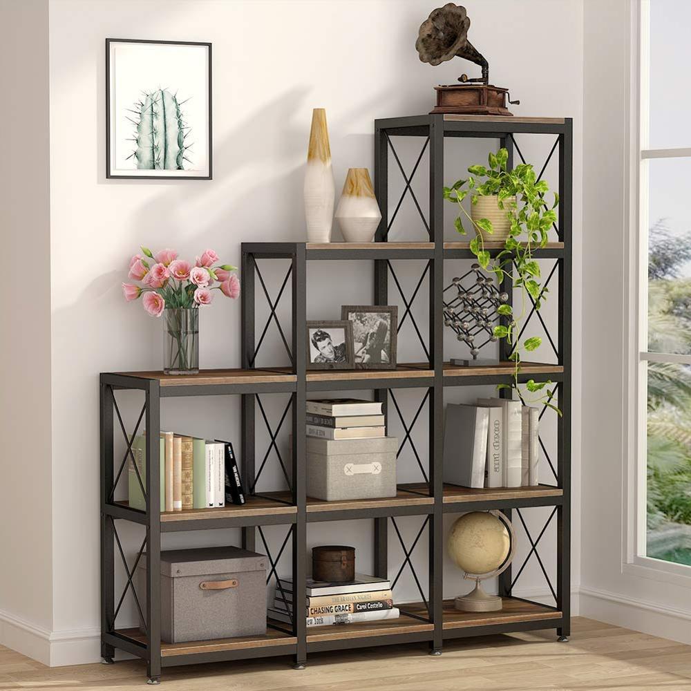 Industrial 12 Story Bookshelf