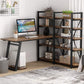 Finest Dynamics Office Desk with 10 Storage Shelves