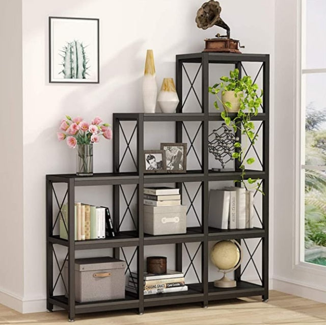 Industrial 12 Story Bookshelf