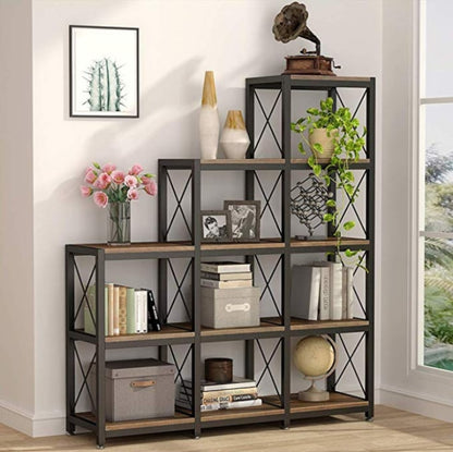 Industrial 12 Story Bookshelf